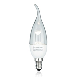 E14高亮度拉尾水晶蠟燭燈(尖尾) LED-E144WC/TA